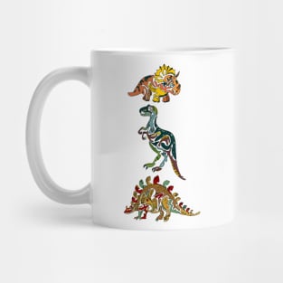 tribal dinosaurs Mug